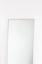 White slim frame mirror — view 2