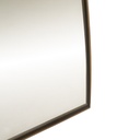 Oversized Arched Brass Framed Mirror — view 2