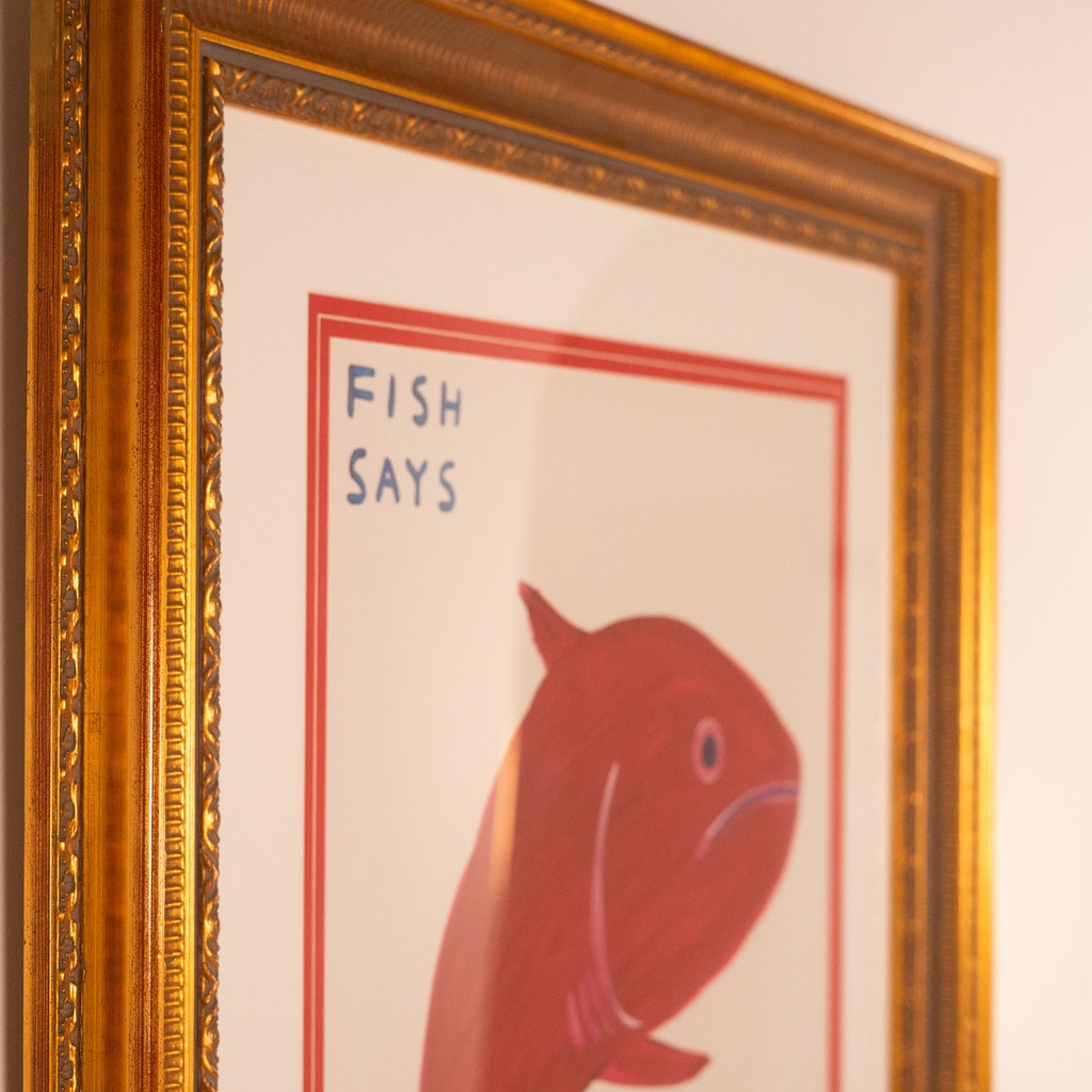 David Shrigley Print, UNTITLED ‘FISH SAYS' — view 2