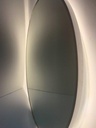 Chrome framed  LED 800mm Round Mirror - 4000k Lumen with on/off switch on mirror — view 3