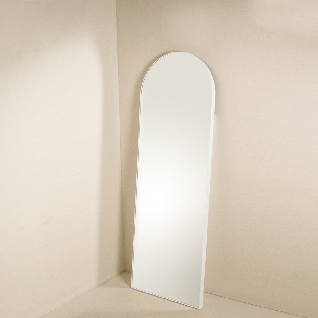 Pisa White Metal Arch Mirror - 550x1600mm — view 4