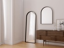 Pisa Black Metal Arch Mirror - 550x1600mm — view 2