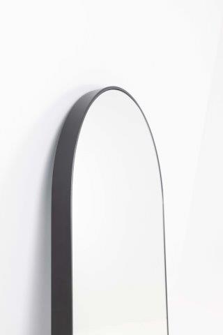 Pisa Black Metal Arch Mirror - 550x1600mm — view 4
