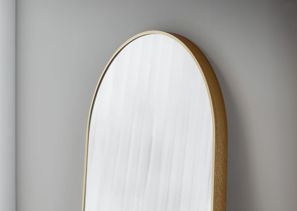 Pisa Brass Metal Arch Mirror - 550x1600mm — view 3