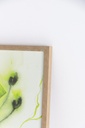 Green florals in timber frame — view 3