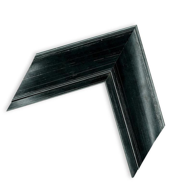 Majorca Framed Mirror Black Streaked – 70 mm Frame — view 2