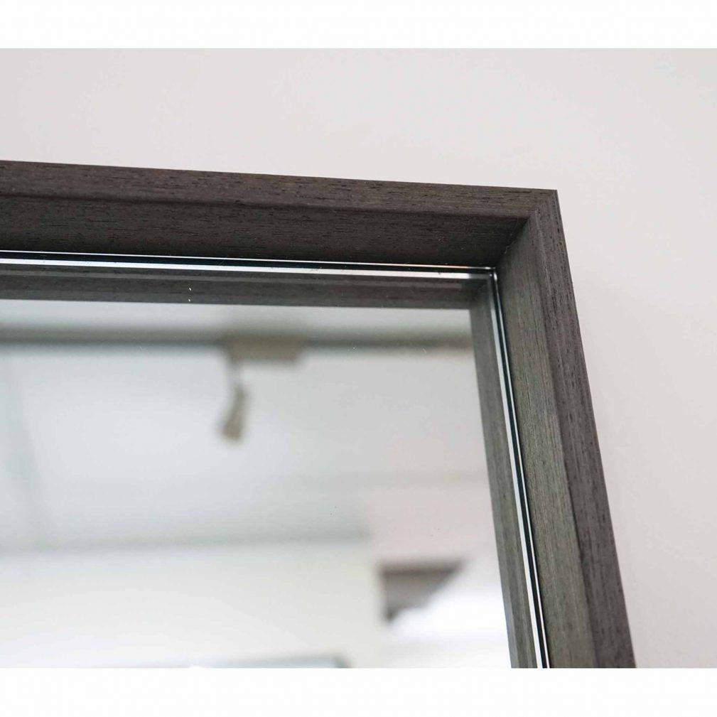 Full length-Leaning Mirror – Grey Timber Frame 900 x 2000mm — view 3