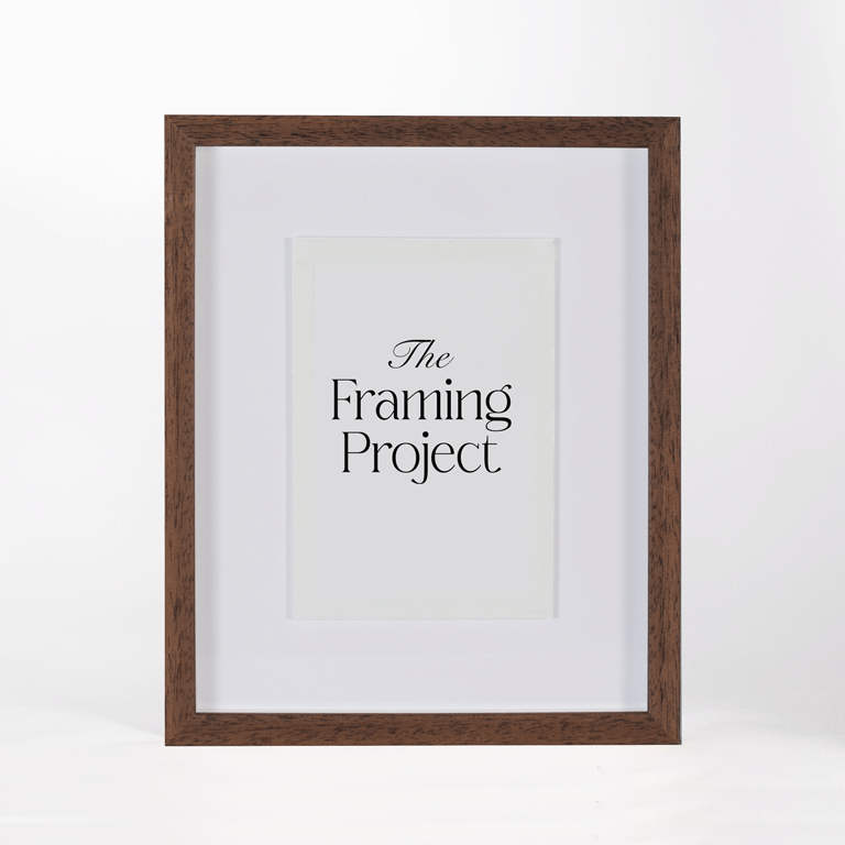 Chocolate Timber Shadow Box Frame For A5 Artwork With Non Reflective 70% UV Art Glass - Australian Made - Ideal for Incognito artworks
