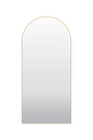 Dublin Brushed Brass Metal Arch Mirror - 800mm x 2100mm