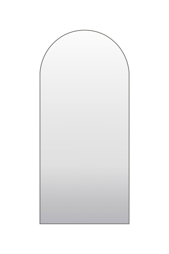 Dublin Gun Metal Grey Metal Arch Mirror