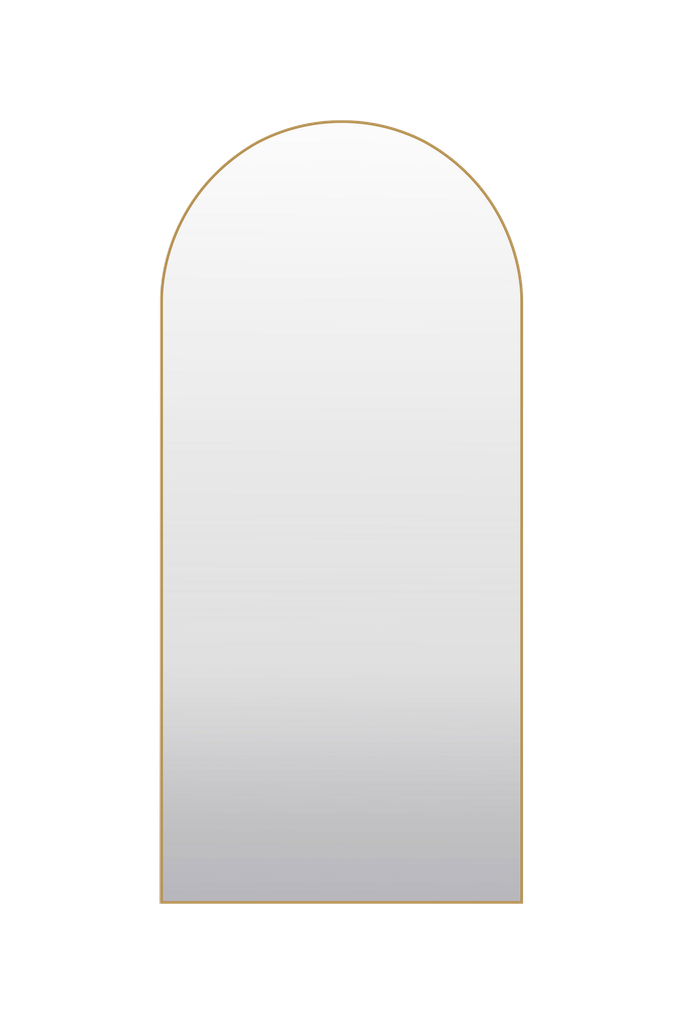 Liverpool Brass Metal Arch Mirror - 1000mm x 2200mm