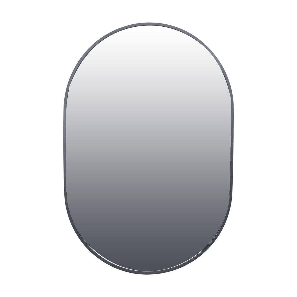 Sofia Elliptical Matt Black Mirror - 500x800mm