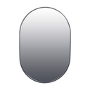 Sofia Elliptical Matt Black Mirror - 500x800mm